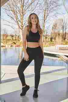 Kate Ferdinand put her incredible figure on display as she modelled her latest gym wear collection for Tesco's F&F department