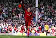 Peter Crouch scored a perfect hat-trick for Liverpool against Arsenal in 2007