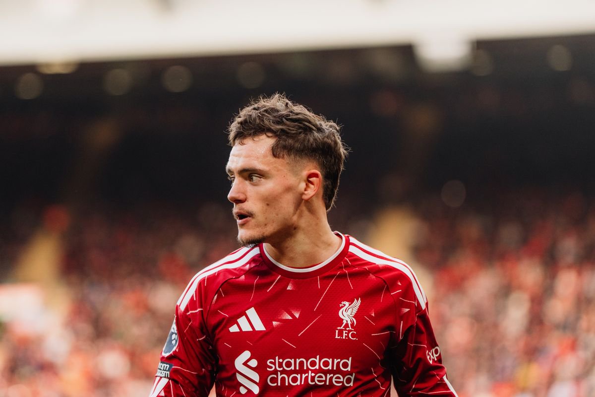 Florian Wirtz of Liverpool on the pitch