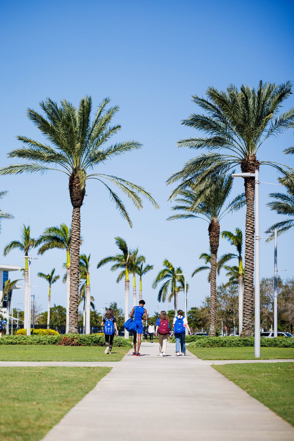 IMG Academy students walk across campus.