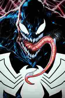 Venom in David Baldeon Comic Cover Art
