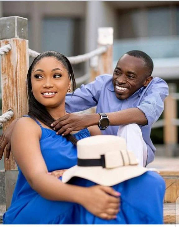 Disabled man causes stir online after posting his pre-wedding photos of himself and his beautiful to be wife