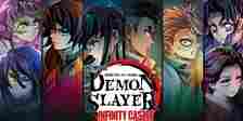 Image of the Hashira around the logo for the Demon Slayer: Infinity Castle movies, taken from the poster.