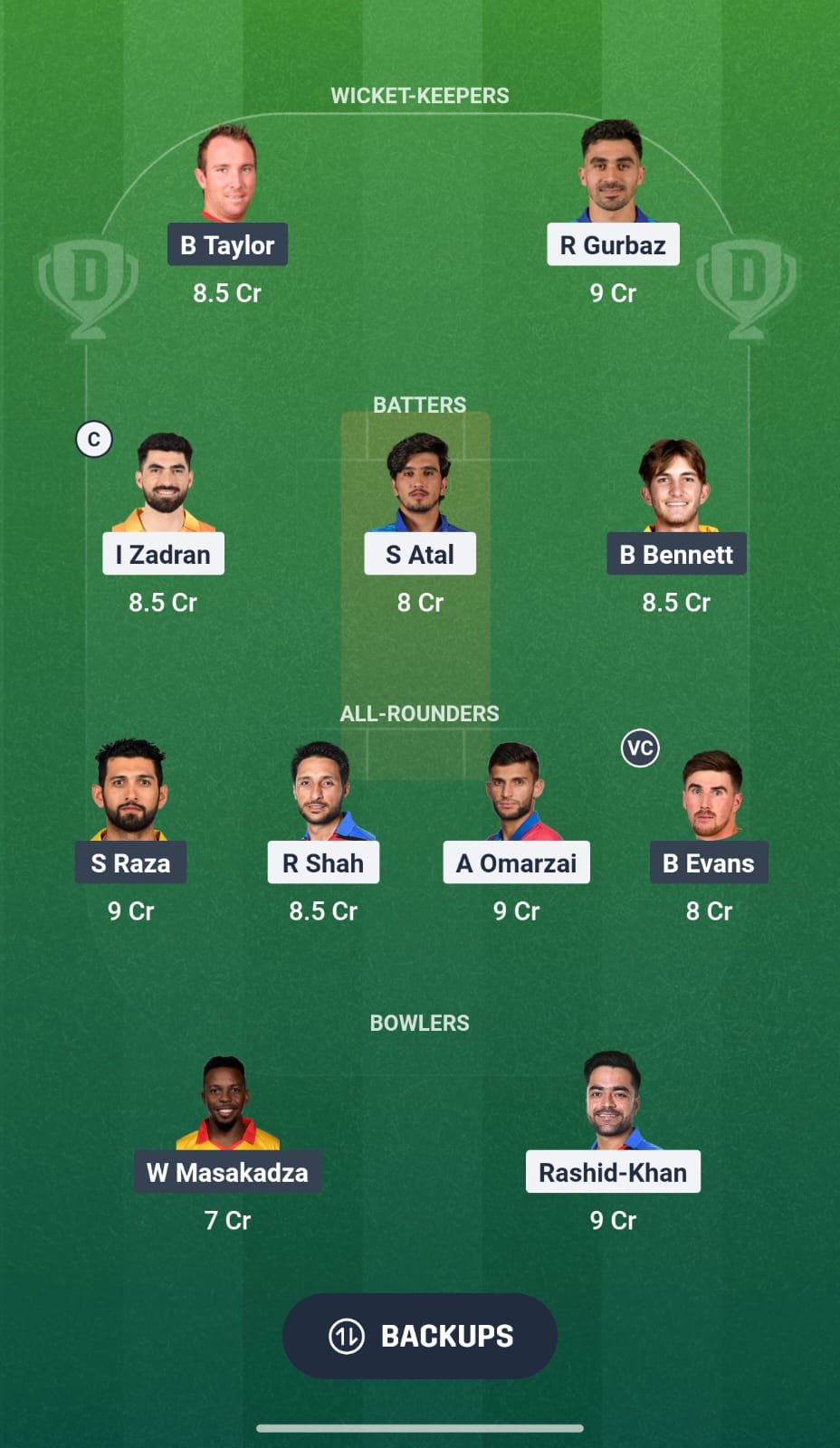 AFG Vs ZIM