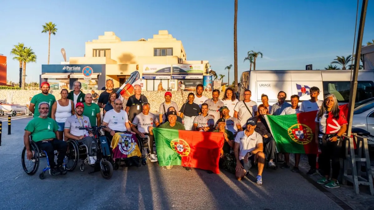 A comitiva portuguesa