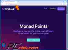 Appearance of Monad Points scam