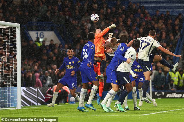 A dreadful error from Mike Penders gifted Spurs the lead 13 minutes from time as he punched into his own net
