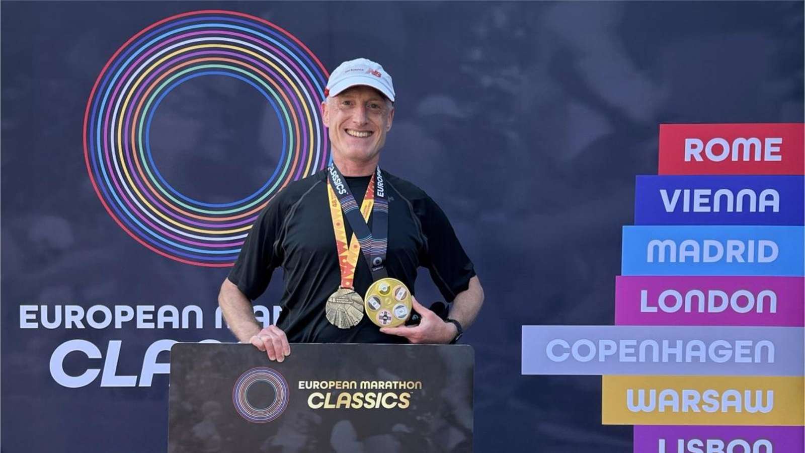 Martin Zackor nach seinem Marathon in Warschau