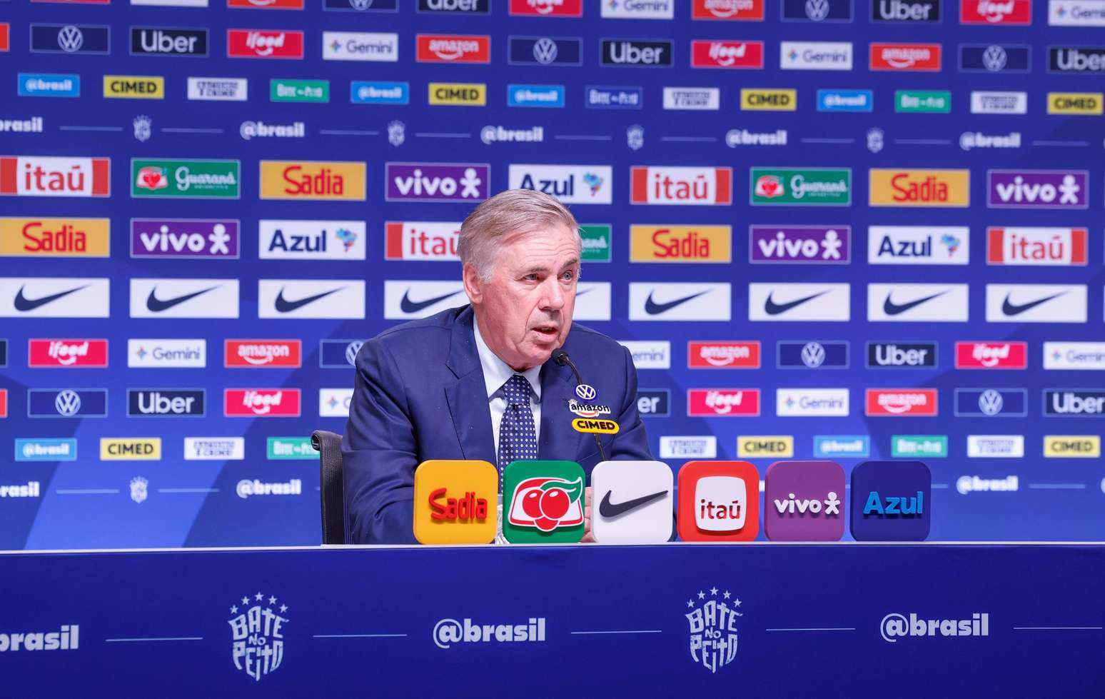 Carlo Ancelotti, treinador da Seleção Brasileira