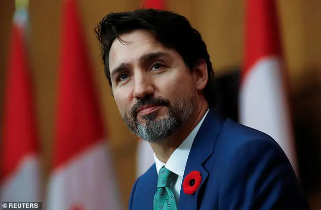 Justin Trudeau (pictured) has led tributes to Joe Biden following his projected victory in the race for the White House