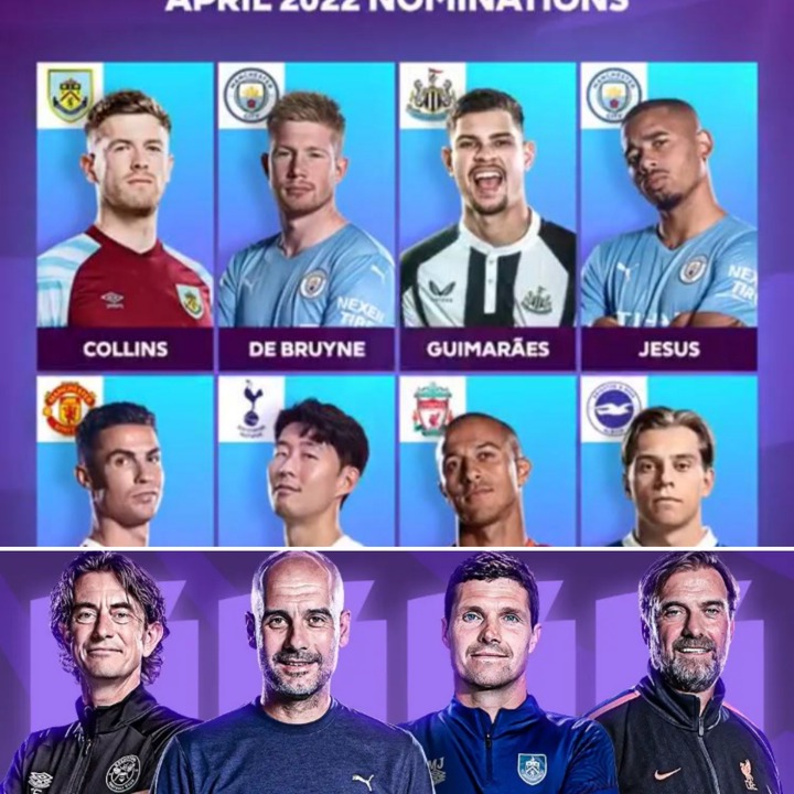 EPL Announces Player And Manager Of The Month April 2022 For Nominees 