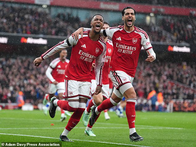 Ezri Konsa had opened the scoring for the Gunners from a corner