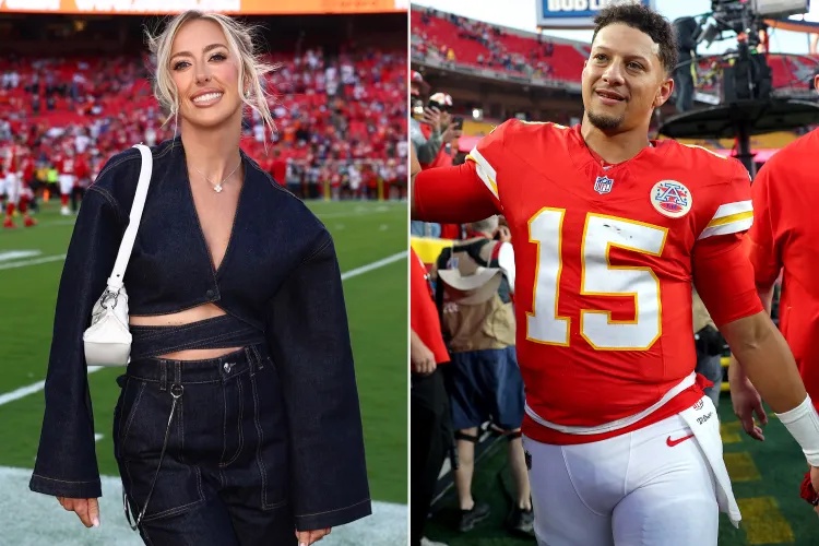 Brittany Mahomes and Patrick Mahomes