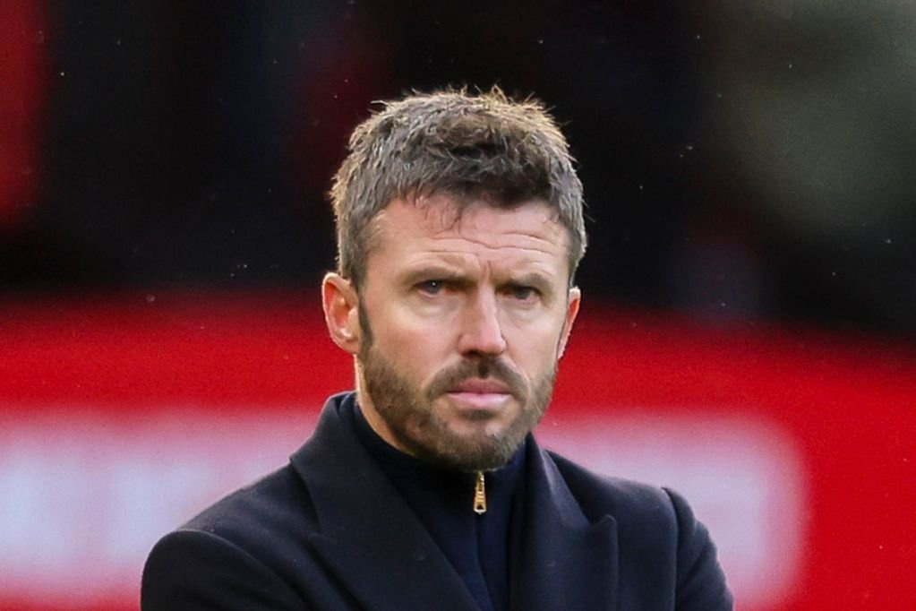 Michael Carrick looks on during Manchester United's Premier League defeat to Bournemouth.