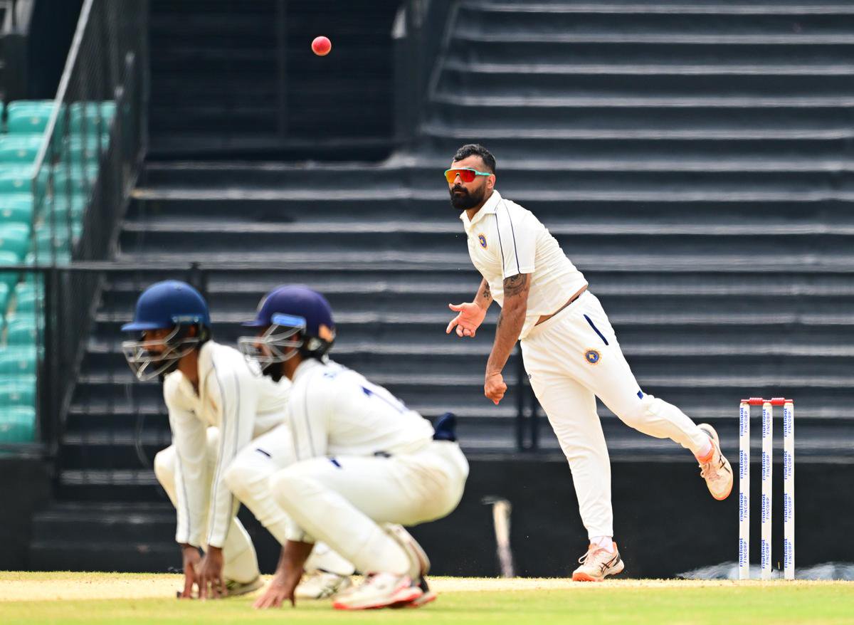 Kerala's Aditya Sarwate in action on day four of the Ranji Trophy cricket match against Odisha at the Greenfield International Cricket Stadium, in Thiruvananthapuram on Wednesday, October 21, 2026.