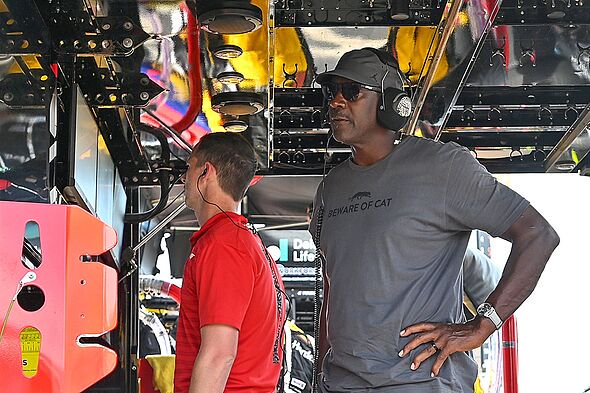 Michael Jordan attends the Enjoy Illinois 300