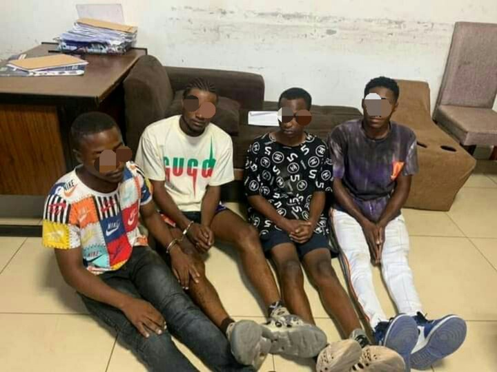 four men arrested for allegedly r@ping a church girl at Wamfie