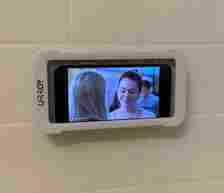 Want To Watch Your Favorite Shows Or Listen To Music While Showering? The Waterproof Shower Phone Holder Lets You Enjoy Your Entertainment Without Worrying About Water Damage
