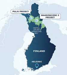 Nordic Nickel's project locations