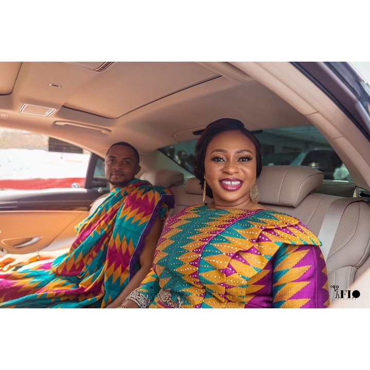 See photos of Adwoa Safo and her new husband as they celebrate their wedding anniversary