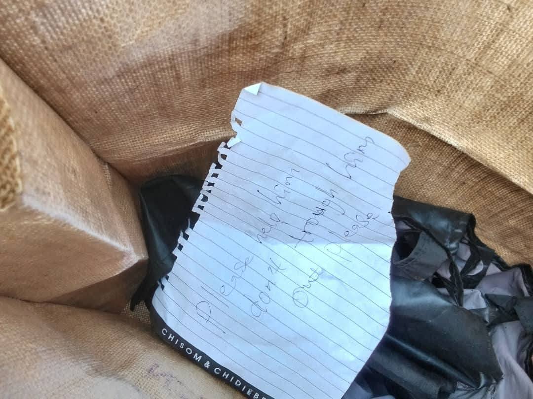 Abandoned newborn baby discovered inside bag with note in Anambra community