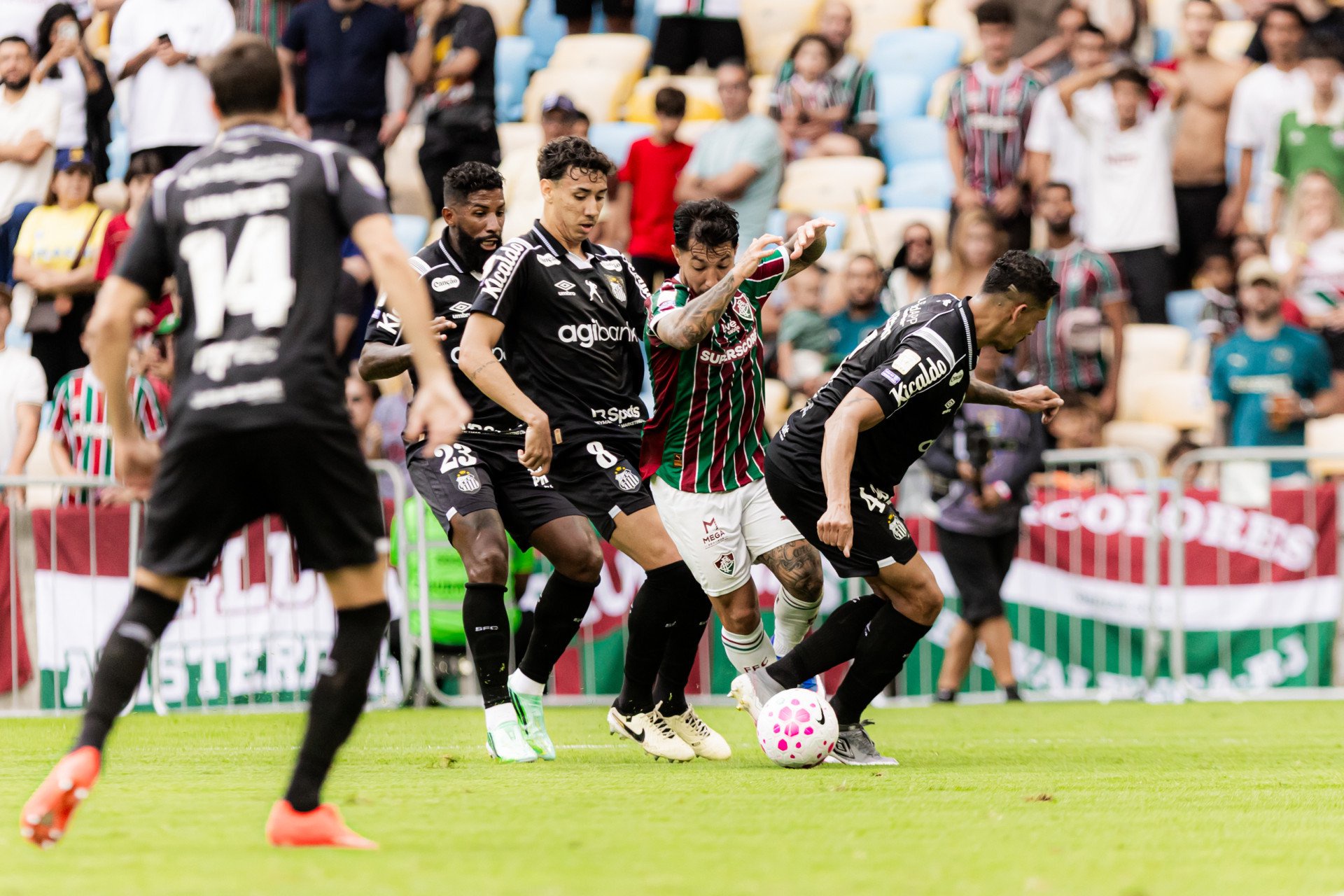 Fluminense enfrentou o Santos, neste domingo (18), no Maracanã, pelo Brasileirão - Marina Garcia/Fluminense
