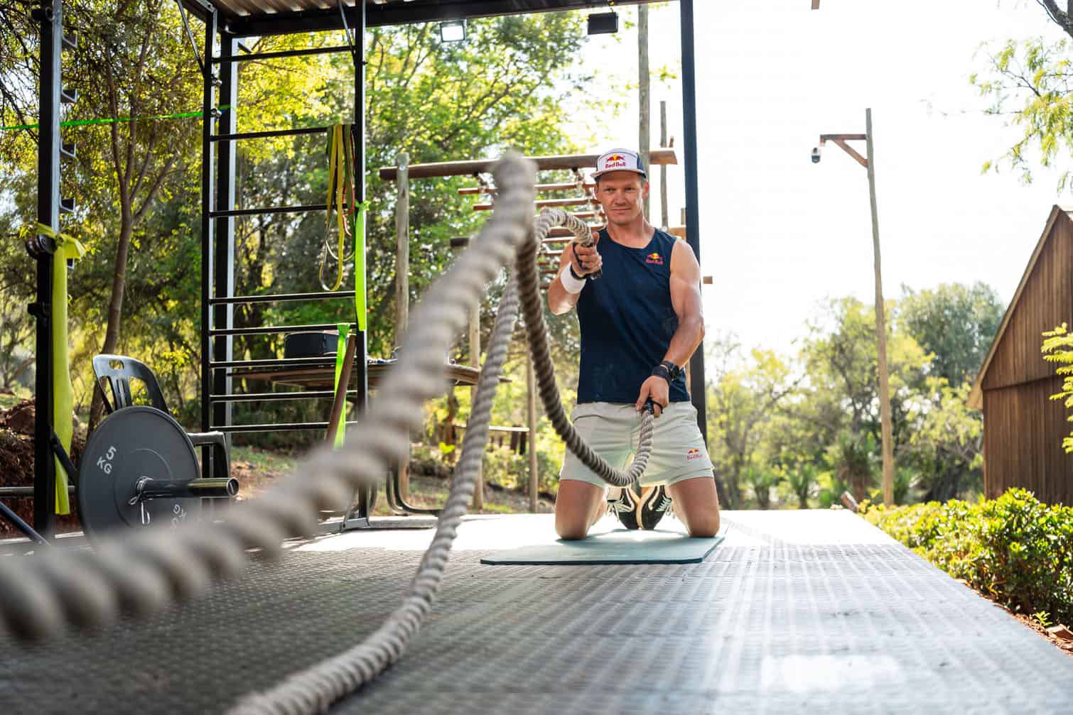 Thomas van Tonder is seen during preparation for Red Bull Bridge Bars on September 15, 2026. Picture: Mpumelelo Macu/Red Bull Content Pool