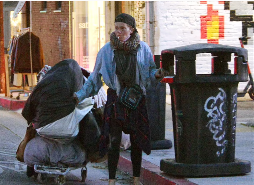 عارضة الازياء المشردة