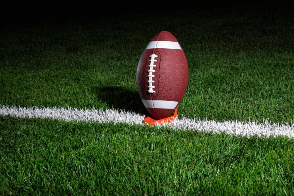 Football on field.