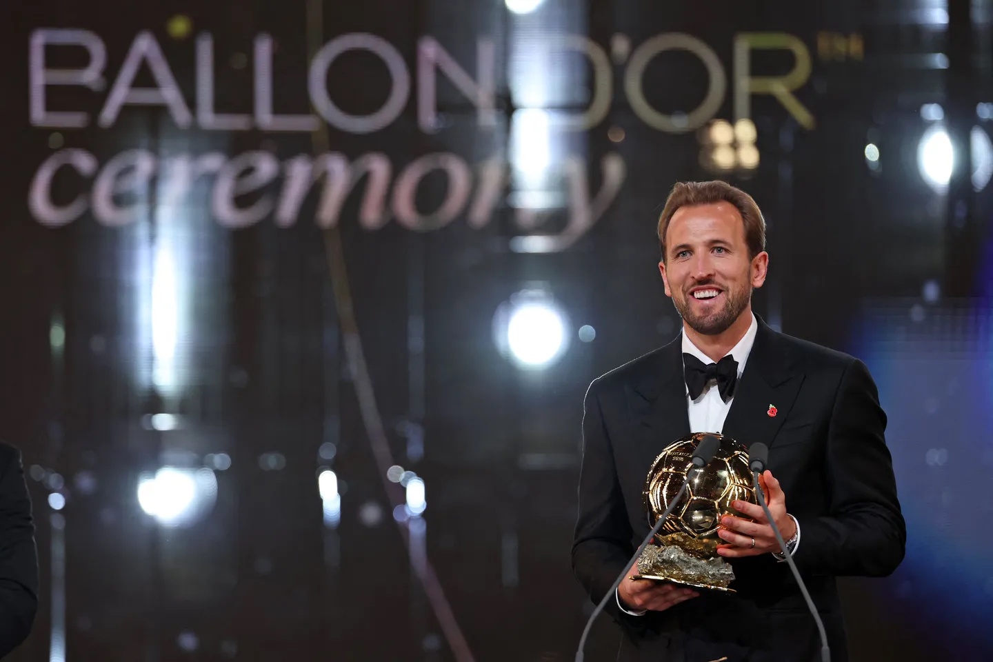 Harry Kane wins 2026 Ballon d'Or award in London