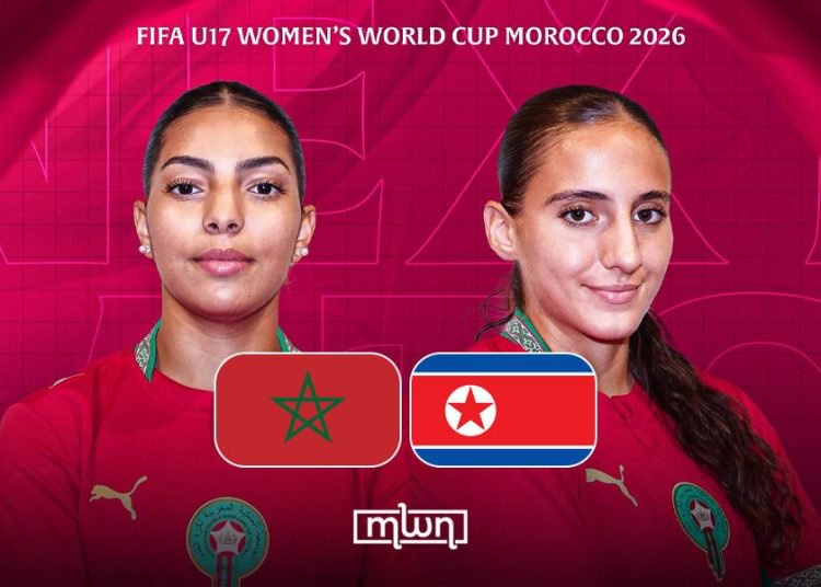 Morocco’s U17 Women’s national team return to action today, Wednesday, October 28, as they take on heavyweights North Korea in a high-stakes Round of 16 clash at the Mohammed VI Football Complex in Maâmora.