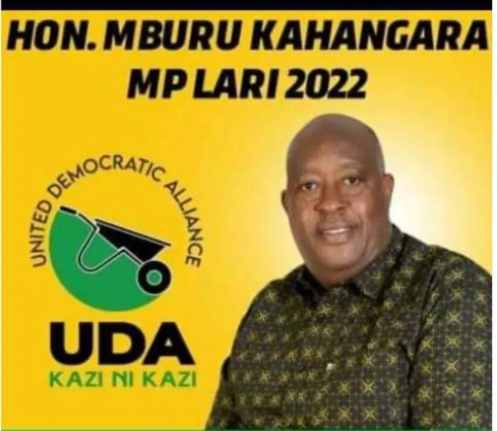 Mburu Kahangara UDA 2022 (Kiambu County UDA Nominees 2022)