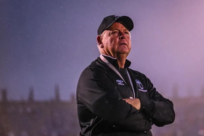 New Fiji head coach Jake White looks on during his side's 34-28 victory over Eddie Jones's Japan in Tokyo on Saturday.  |  AFP