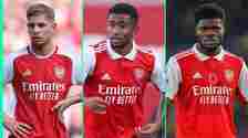 Arsenal trio Emile Smith Rowe, Reiss Nelson and Thomas Partey