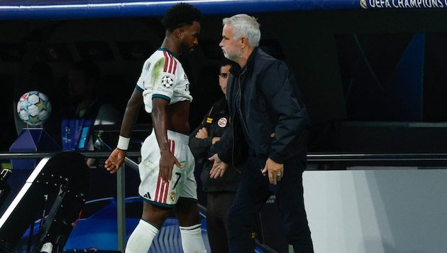 Vinicius Junior wurde in der 70. Minute ausgewechselt.