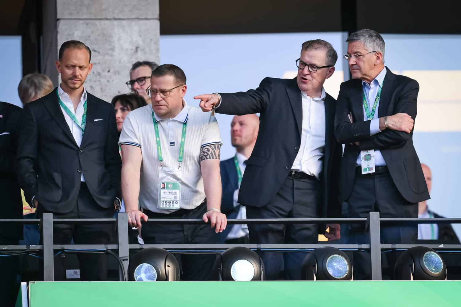 Rouven Kasper, Max Eberl, Jan-Christian Dreesen, Herbert Hainer