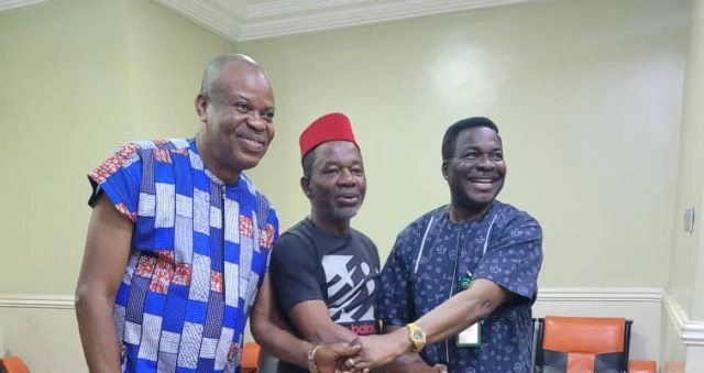 PHOTOS: Chiwetalu Agu Visits Ozekhome After Release From DSS Custody