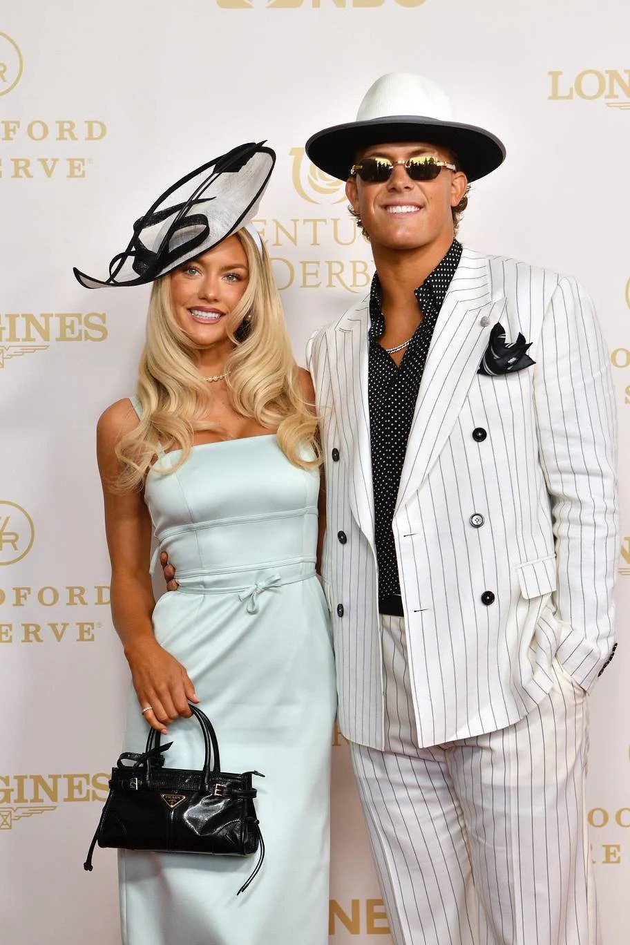 New York Giants quarterback Jaxson Dart and his girlfriend, Marissa Ayers.
