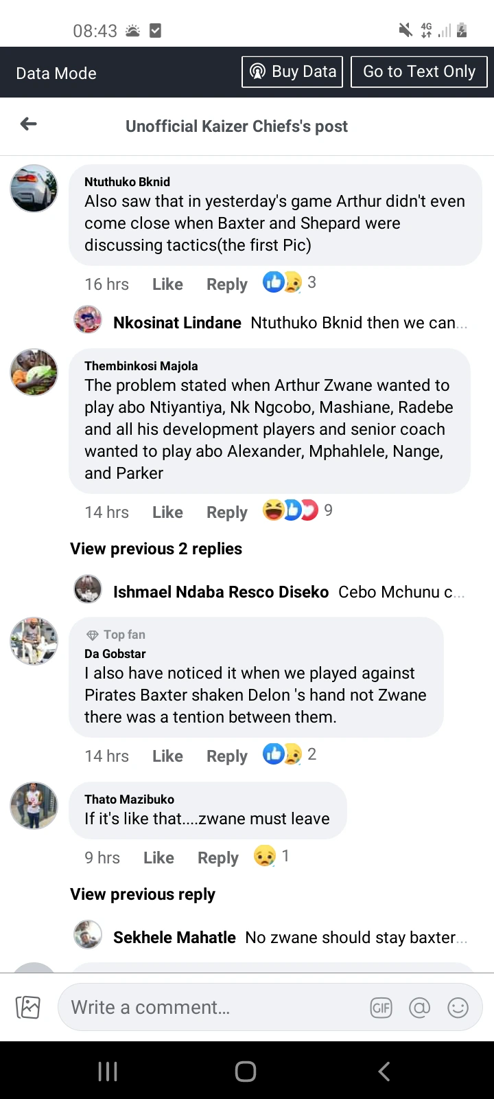 Tension Between Arthur Zwane and Stuart Baxter? What Happening