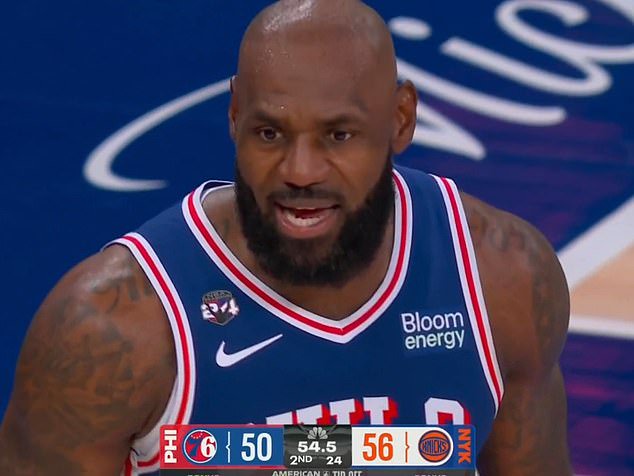 James was seen yelling at a Knicks fan, saying 'I'm from Ohio, baby, f*** you talkin about'