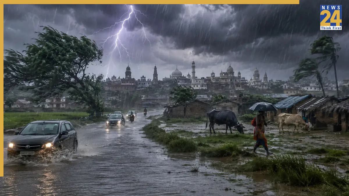 इमरजेंसी मौसम चेतावनी: 80 किमी/घंटा हवा और तेज़ बारिश 16 राज्यों में