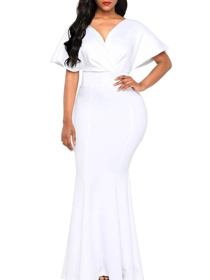 Here are some pictures of white fabric clothes designs for ladies (photos)