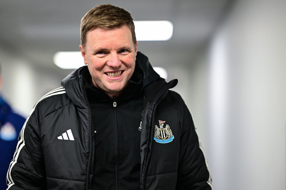 Newcastle United Head Coach Eddie Howe following the Premier League match between Newcastle United and Manchester United at St James' Park