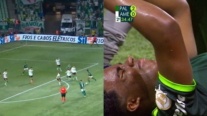 Endrick limped off in the 81st minute against America Mineiro. Premiere/GE