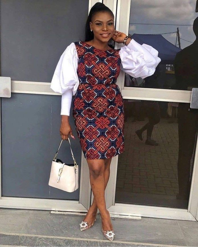 latest ankara short gown style