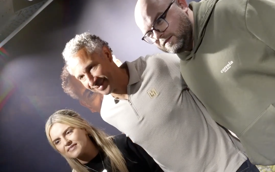 Henrik Larsson with Celtic fans at official Celtic FC Event