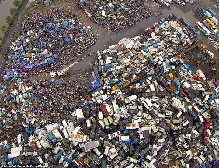 Junkyard China Where Millions Vehicles Thrown Away Scrapped (Photos)