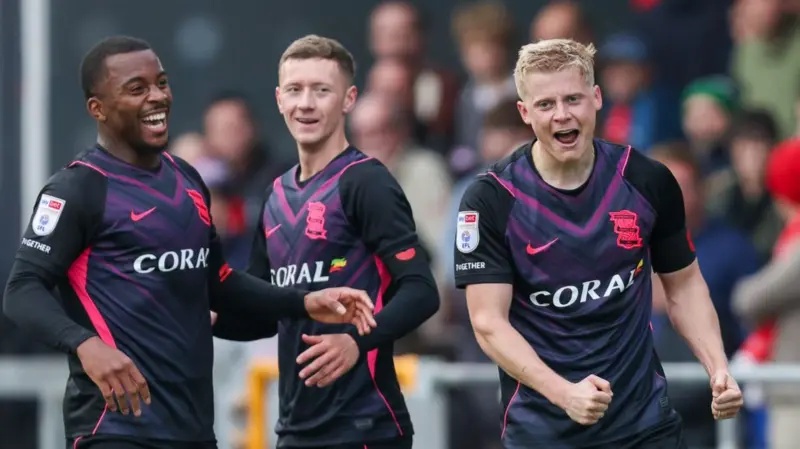 Birmingham City celebrate