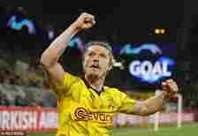 Former Man United midfielder Marcel Sabitzer scored the goal that decided the tie in Borussia Dortmund's favour