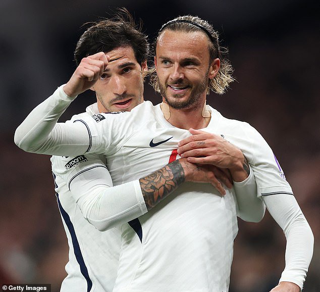 James Maddison scored his first Premier League goal in 610 days to give Tottenham lift-off